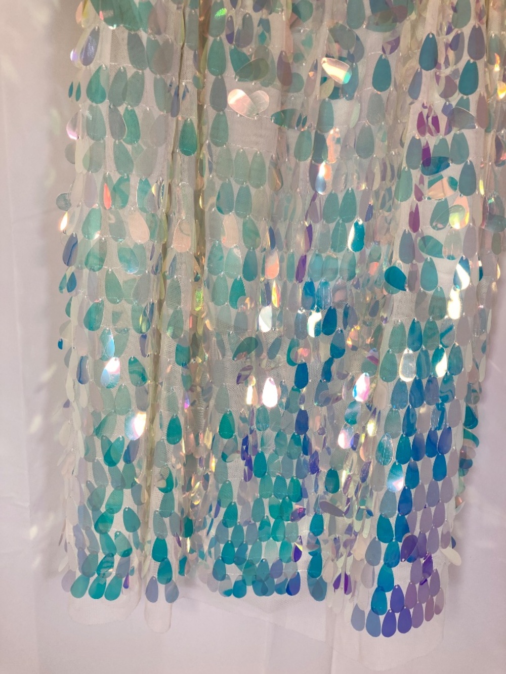 Cat & Jack Youth Skirt Sz XL 14/16 NWT Iridescent Teardrop Sequin Elastic - Picture 12 of 15